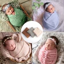 Newborn Baby Photography Props, Soft Baby Shooting Wrap, Adjustable Posing Wraps Assistant, Photo Shoot Posture Stuffer For Baby Boy Girl Baby Shower Easter Gift Things For Girls/Boys - Multicolor - View 7