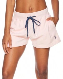 U.S. Polo Assn. Womens Sweat Shorts With Pockets - French Terry Lounge And Pajama Shorts For Women - 淺粉紅色 - 查看 1