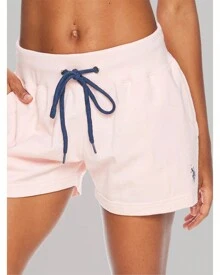 U.S. Polo Assn. Womens Sweat Shorts With Pockets - French Terry Lounge And Pajama Shorts For Women - 淺粉紅色 - 查看 5
