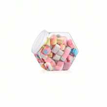 1/3/5pcs Hexagon Candy Jars With Lids - Transparent Plastic Storage Container, Suitable For Snacks, Cookies, Dog Food And Coffee Packs - Perfect Choice For Kitchen Organization,School Supplies - one-size - View 9
