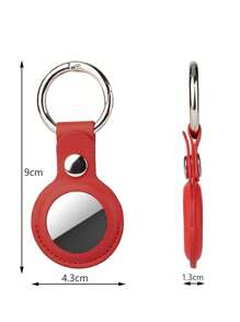 Personalized AirTag Holder, Custom AirTag Keychain, Vegan Leather AirTag Keychain, Custom AirTag Case, Connected Gift For Men, Couple Gift - Multicolor - View 12