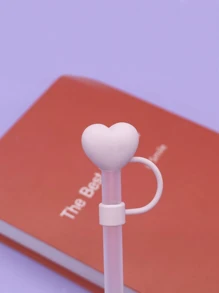 5 pièces de couvre-pailles personnalisés avec nom, bouchon de paille en silicone souple de grand diamètre 10 mm, forme de cœur, bouchon anti-poussière, couvercle de protection des pailles, compatible avec tasse, bouteille d'eau, multifonctionnel, durable, ornemental, anti-moisissure, adorable, de haute qualité, mignon, personnalisé, unique, pour elle, petite amie, famille, amis, fils, étudiants, travailleurs, enfants, pour anniversaires, mariages, remises de diplômes, pendaison de crémaillère