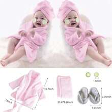 Set da 5 pezzi di accessori per fotografia neonato: accappatoi da bagno, asciugamani, ciabatte per bimbe, complementi decorativi a forma di cetriolo, idee regalo per festa di nascità e Pasqua per neonati e bambini