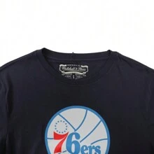 Mitchell & Ness Philadelphia 76ers 2024 Lifestyle Short Sleeve Knitted Crewneck T-Shirt MN13S15-1-PHI