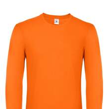 Mens #E150 LongSleeved TShirt (Orange) - 145gsm 100% Ringspun Cotton - Orange - View 2