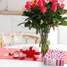 20pcs Colorful Disposable Napkins, 2-Layer Heart Printed Tissues, 13 X 13in Cocktail Napkins, Decoupage Paper For Holiday Kitchen Bathroom Wedding Party Valentine's Day Decorative Paper Napkin