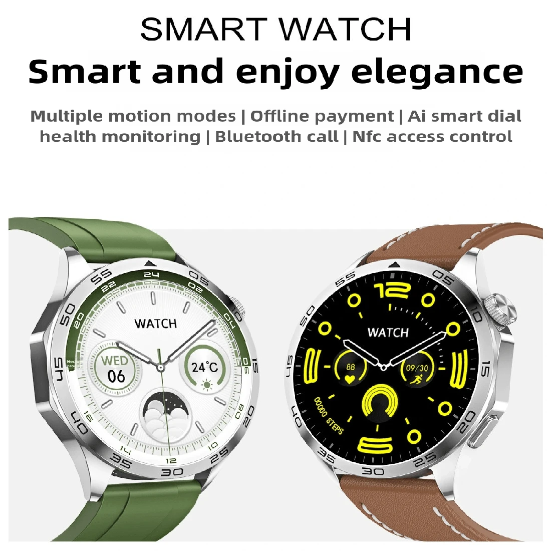 QCY Orologio Intelligente GT – Display AMOLED 1.43'' HD, Telaio Metallico, Batteria 10 Giorni, Monitoraggio Salute