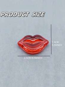 50 piezas de cuentas de resina con forma de labios en colores surtidos - Suministros para hacer joyería para el Día de San Valentín, bodas y decoraciones de mesa para fiestas de verano y escolares