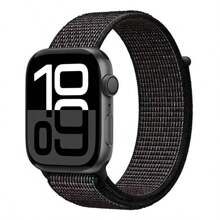 1 Stück Sportarmband für Apple Watch aus atmungsaktivem Nylon mit Klettverschluss, kompatibel mit Apple Watch 38/42/40/44/41/45/49/42(Serie 10)/46mm, elastisch und praktisch für Herren und Damen, kompatibel mit Apple Watch Serie 10/9/8/7/6/5/4/3/2/1/Ultra/SE Zubehör