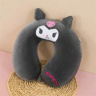Miniso Sanrio Kuromi Comfortable U Pillow Airline Traveling Nap Time Cervical Spine Protection Pillows Soft Memory Foam Neck Pillow