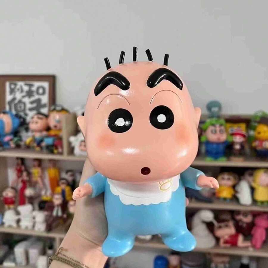 CRAYON SHINCHAN 蜡笔小新 牧野真之介 小新 五毛 可爱又好玩 生日礼物 模型摆件 - 彩色 - 查看 1