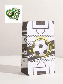 10/20PCS 24*13*8cm[Sports-Themed Football Gift Bag]The Football Kraft Paper Bag, A Multi-Functional Item For Parties And Gatherings. It Can Hold Food, Small Gifts And Accessories, And Comes With Special Stickers, Showing The Vitality Of Football. Full Of A Sense Of Ceremony. - Multicolor - View 8