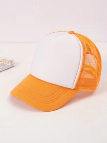 2pcs/1pc Multiple Colors Casual Game Console Stitching Mesh Baseball Cap, Sun Protection Comfortable Breathable Cap For Summer Holiday Outdoor Traveling Boys And Girls Accessories