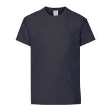 Fruit of the Loom Childrens/Kids Original TShirt (Deep Navy) - 145gsm 100% Cotton - 藍色 - 查看 1