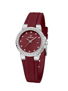 REWARD 奖励女士石英表，奢华时尚女士腕表，硅胶表带，防水，带表盒，优雅百搭，商务休闲皆宜，复古长方形腕表