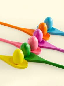 6set- Halloween Egg And Spoon Race Game Set, Carnival Games For Family Events Festivals Outdoor Patio Easter Egg Hunt Birthday Party Lawn,Halloween Gifts, Thanksgiving Gifts, Christmas Game Gifts,Halloween Decor