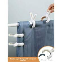 Wielofunkcyjne, wiatroszczelne klipsy do kołder, plastikowe klipsy do bielizny do użytku domowego - Wielokolorowe - Zobacz 12