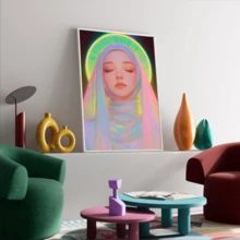 1 幅游戏人物艺术画、壁纸海报、卧室客厅走廊的理想礼物、墙壁艺术、墙壁装饰、房间装饰、桌面装饰、防水适用于卧室、客厅、书房、酒店酒吧、走廊、防水壁画