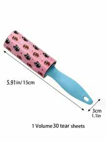 1pc Mini Removable Clothes Lint Stick Roller Lint Paper Portable Lint Remover