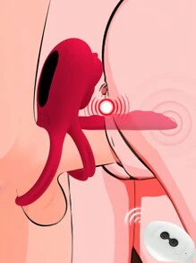 Vibrating Cock Ring Penis Sleeve With Rose Clitoral Stimulator, Remote Control Penis Ring Vibrator Couples Adult Sex Toys For Men Women, Male Female Couple Sex Toy With G Spot Clitoris Vibrator