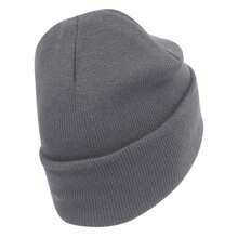 Beechfield Original Cotton Cuffed Beanie (Graphite) - 100% Organic Cotton - Grey - View 2