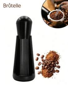 1pc Brutelle Stainless Steel Coffee Powder Distributor, Portable Coffee Powder Dispenser Suitable For Home, Office And Travel - Brown - View 8