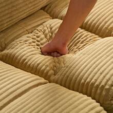 4 Seats(Complimentary 2 Pillows),Oversized Sectional Sofa,L Shaped Corner Couch With Detachable Seat & Back Cushion, Corduroy Upholstery Convertible Sleeper Sofa&Couch For Living Room