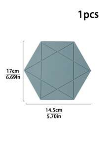 1 pieza/2 piezas Posavasos de silicona minimalista, salvamanteles, tapete para tazón, tapete para platos, individuales a prueba de calor, almohadilla aislante multiusos para vajilla, diseño hexagonal antideslizante, fácil de limpiar, resistente al calor