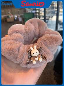 Sanrio Nieuwe herfst- en winter pluche grote haarelastiek schattige cartoon konijnenhoofdband haarband haar haarkoord