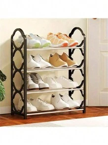 4-Layer Shoe Rack Organizer, Suitable For Wardrobes, Made Of Stainless Steel Material. The Shoe Rack Is Suitable For The Front Entrance And Foyer. The Floor Shoe Rack Cabinet Is Easy To Install And Saves Space. The Independent Shoe Rack Storage - Multicolor - View 16