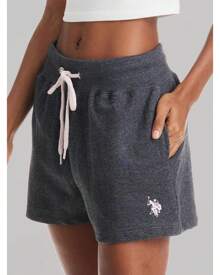 Short de sudadera con bolsillos de U.S. Polo Assn. para mujer - Short de estar en casa y pijama de tejido de rizo francés para mujer