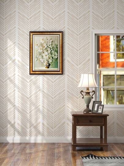 SUPSTICKER 1pc Roze Stripe Verlichting Bruin Pine Print Self Adhesive Wallpaper, Easy Clean Moisture Proof Removable Surface, Home Sticker Applicable To Kitchen, Bathroom, Bedroom, Living Room, Cabinet, Wardrobe, Stairs, Door, Sizes Available: 47.24x15.75inch/120*40cm, 118.11*15.75inch/300*40cm, 196.85*15.75inch/500*40cm Birthday Graduation Room Wand Stuff Ho Paper Stickers view 10