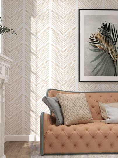 SUPSTICKER 1pc Roze Stripe Verlichting Bruin Pine Print Self Adhesive Wallpaper, Easy Clean Moisture Proof Removable Surface, Home Sticker Applicable To Kitchen, Bathroom, Bedroom, Living Room, Cabinet, Wardrobe, Stairs, Door, Sizes Available: 47.24x15.75inch/120*40cm, 118.11*15.75inch/300*40cm, 196.85*15.75inch/500*40cm Birthday Graduation Room Wand Stuff Ho Paper Stickers view 9