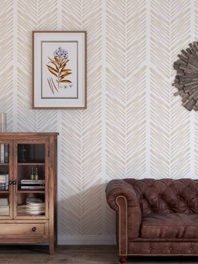 SUPSTICKER 1pc Roze Stripe Verlichting Bruin Pine Print Self Adhesive Wallpaper, Easy Clean Moisture Proof Removable Surface, Home Sticker Applicable To Kitchen, Bathroom, Bedroom, Living Room, Cabinet, Wardrobe, Stairs, Door, Sizes Available: 47.24x15.75inch/120*40cm, 118.11*15.75inch/300*40cm, 196.85*15.75inch/500*40cm Birthday Graduation Room Wand Stuff Ho Paper Stickers view 7