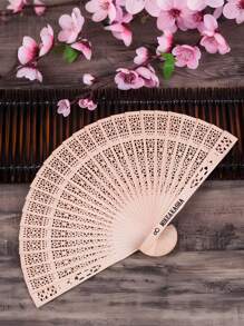 Custom Wedding Fans, Personalized Carved Wooden Wedding Fans, Wedding Gifts For Guests, Bridal Fans, Commemorative Fans, Art Pieces. - Ginger - View 10