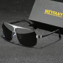 Unisex Classic Polarized Sunglasses, Large Frame Design For Outdoor, Driving, Cycling, Fishing, Stylish Eyewear With Gift Box Packaging - Multicolor - View 13
