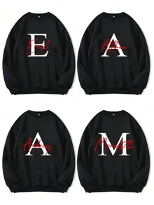 定制文字和照片圆领运动衫、个性化家庭聚会、团体服装、婴儿/朋友/情侣/宠物圆领运动衫、秋季服装、秋季上衣、女式上衣、黑色运动衫、秋季女装、节日礼物、情人节礼物、万圣节礼物、感恩节礼物、圣诞节礼物、周年纪念礼物、结婚礼物、挚友礼物、装饰、狗、时尚、时尚、时髦、简约、轻松服装、简约时尚、休闲、可爱、独特、定制、美女服装、适合她、家人、朋友、粉红女孩、节日、度假、周年纪念、度假氛围的理想礼物