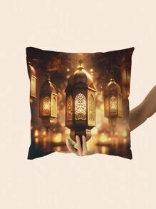 4 件斋月系列设计涤纶毛绒枕套、沙发抱枕套新品热销