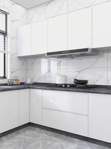 10 bucăți de panouri decorative de perete de bucătărie cu model de marmură, (15,74*31,49 inci), impermeabile și rezistente la ulei, ușor de curățat, rezistente la temperaturi ridicate, decojite și lipicioase, pot fi folosite pentru decorarea sufrageriei dormitorului, decorarea bucătăriei și a băii. - Multicolor - Vizualizare 15