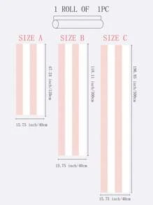 SUPSTICKER 1pc Pink Stripe & Light Brown Pine Print Self-Adhesive Wallpaper, Easy Clean Moisture-Proof Removable Surface, Home Decor Sticker Applicable To Kitchen, Bathroom, Bedroom, Living Room, Cabinet, Wardrobe, Stairs, Door, 3 Sizes Available: 47.24x15.75inch/120*40cm, 118.11*15.75inch/300*40cm, 196.85*15.75inch/500*40cm Gifts Birthday Graduation Room Decor Wall Decor Stuff Living Room Decor House Decor Home Decor Living Room Wall Paper Stickers Wall Stickers Wall Sticker