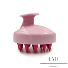 Anti-Hair Loss Silicone Hair Massage Brush - 紫紅色 - 查看 2
