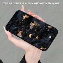 1 szt. Spersonalizowany modny gruby antypoślizgowy fluorescencyjny wzór motyla etui na telefon kompatybilny z Apple i serią