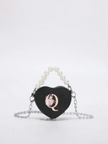 Miniborsetta elegante e carina, stampe di 26 lettere in stile ballerina, borsa a tracolla in PU con manico e porta-monete a forma di rossetto. Può essere utilizzato come porta-monete per rossetto, da portare a spalla o a tracolla. Adatto per uscite, viaggi e shopping. Perfetto come regalo per Natale, Ringraziamento, San Valentino o per il venerdì. Il regalo ideale. Romantico.
