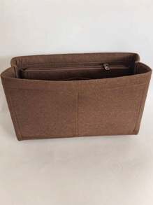 Felt Storage Bag,Coffee Inner Support Bag , Makeup Bag Insert Organizer For NeverFul PM GM MM Tote Handbag Organizer