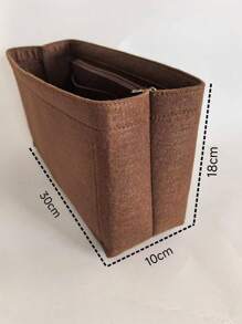Felt Storage Bag,Coffee Inner Support Bag , Makeup Bag Insert Organizer For NeverFul PM GM MM Tote Handbag Organizer