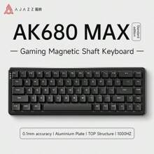 AJAZZ AK680MAX HE 8000Hz 快速触发键盘，0.01mm RT 精度有线游戏键盘，带磁性开关，可调节驱动，快速触发，Snap Tap，RGB 照明，适用于 PC - 彩色 - 查看 8