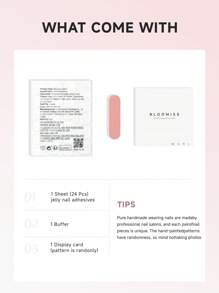 10 Pieces Of Handcrafted Press On Nails Short , Hand-Painted Production , Reusable Fake Nails Nail Supplies Nails