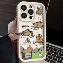 1 Stück Alpaka-Muster weiches TPU Schutzhülle mit matter geprägter Textur, stoßfest & wasserdicht, kompatibel mit iPhone & Serien - Verschiedenfarbig - Übersicht 1