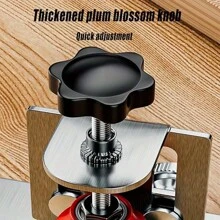 1pc Stainless Steel Adjustable Cabinet Door Installation Tool With Thick Star Knob Quick Locator Hardware Fixture For Precise Mount,Tools For Men - Silver - View 7