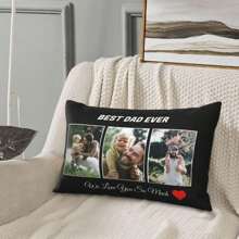 1 pieza Funda de almohada personalizada con foto impresa, impresión a doble cara, adecuada para el Día de la Madre, Día del Padre, Acción de Gracias, Día del Maestro, crea tu propia funda de almohada con foto, gran regalo para la familia, adecuado para él, ella, novio en aniversario, Día de la Madre, Pascua, Halloween, Navidad, cumpleaños, Día de San Valentín, graduación, Día del Padre, boda, hogar, sofá, cama, coche, sala de té, dormitorio, baño, sala de estar, comedor - Negro - Ver 17
